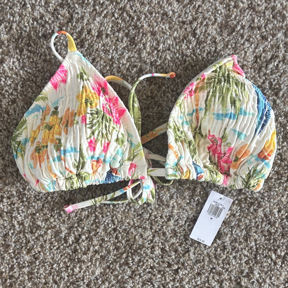 Old Navy Multicolor Floral Bikini Top